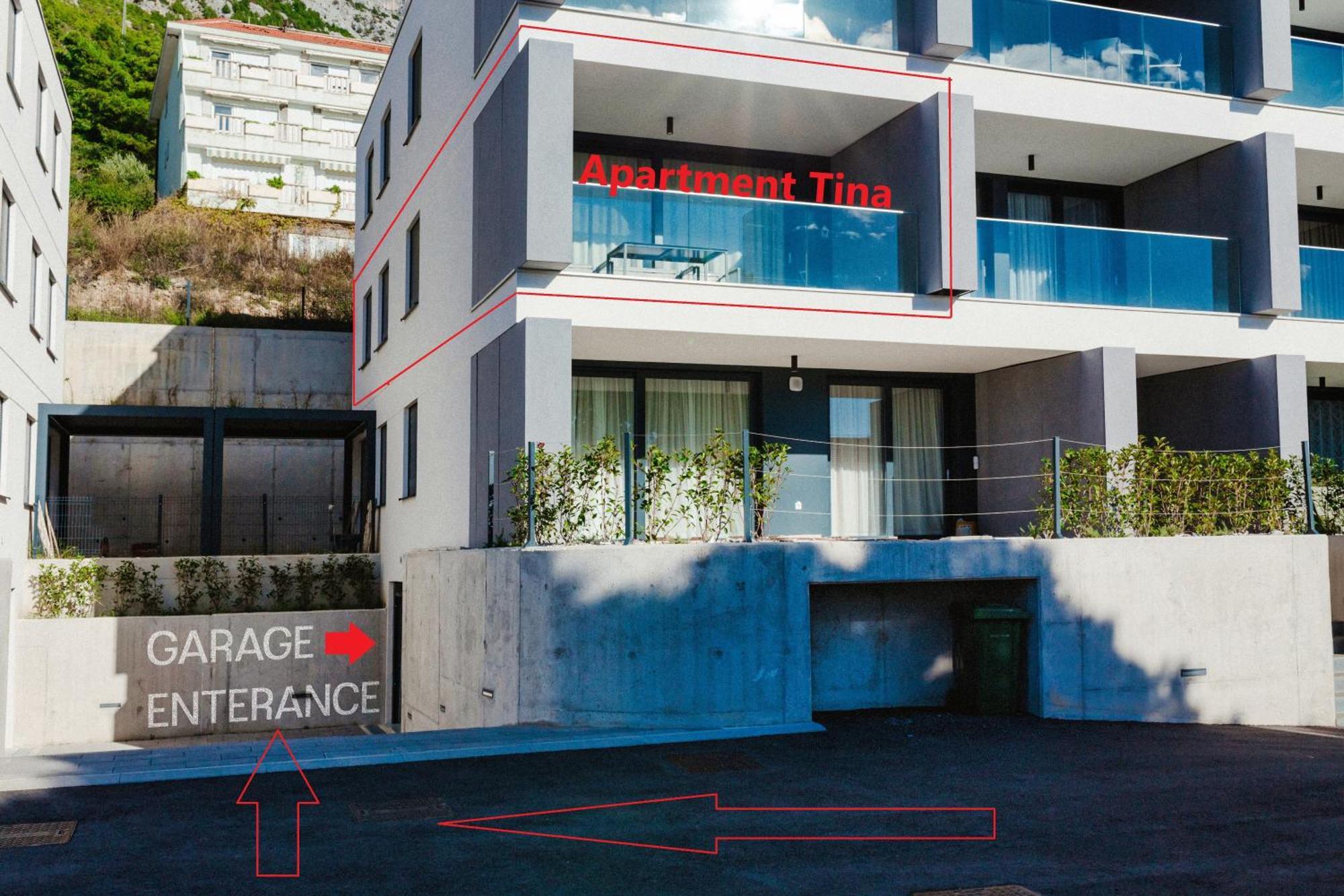 Apartment Tina Baška Voda Eksteriør billede